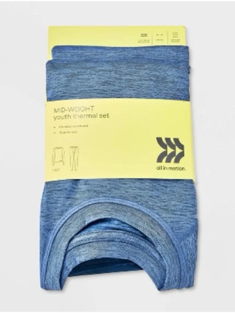 all in motion Blue Thermal Pajama Set for Kids